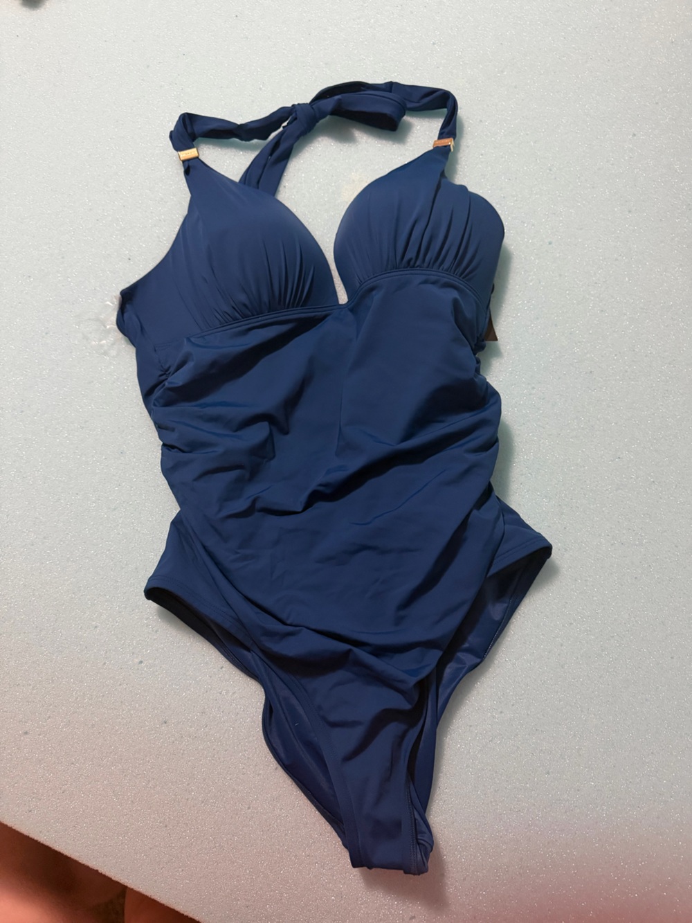 Navy One-Piece Swimwear - Tummy control
